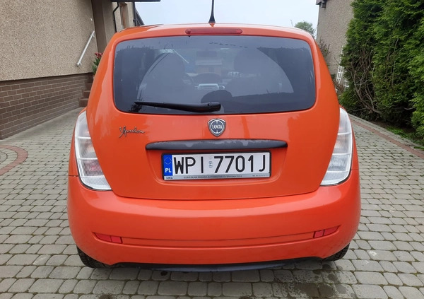 Lancia Ypsilon cena 5900 przebieg: 159000, rok produkcji 2009 z Mogielnica małe 56